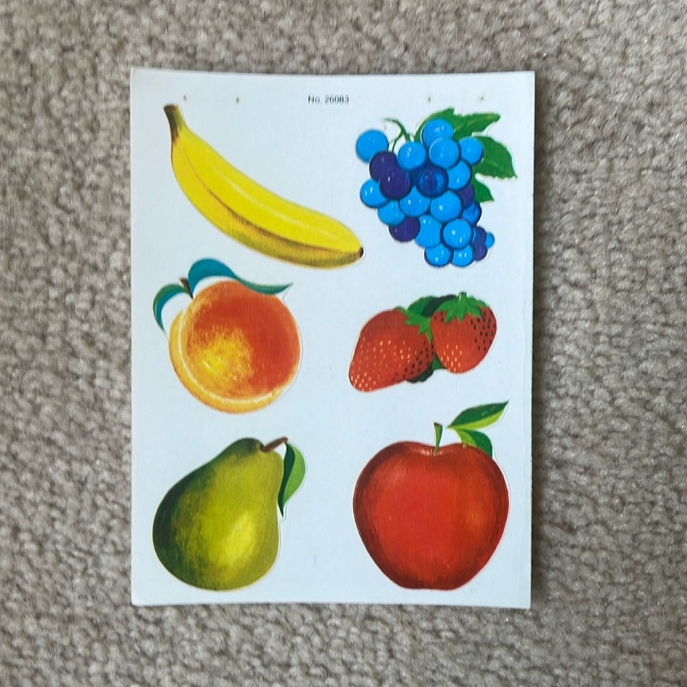 Vintage Fruit Stickers (One Sheet)